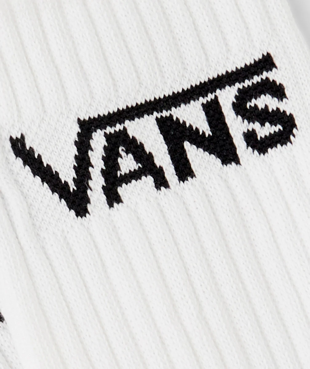 VANS3 CHAUSSETTES BLANCHES CLASSIC CREW ET LOGO VANS NOIR