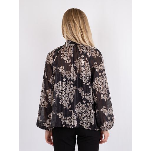 Neo Noir Cobie Elderflower Bluse, Sort, 36