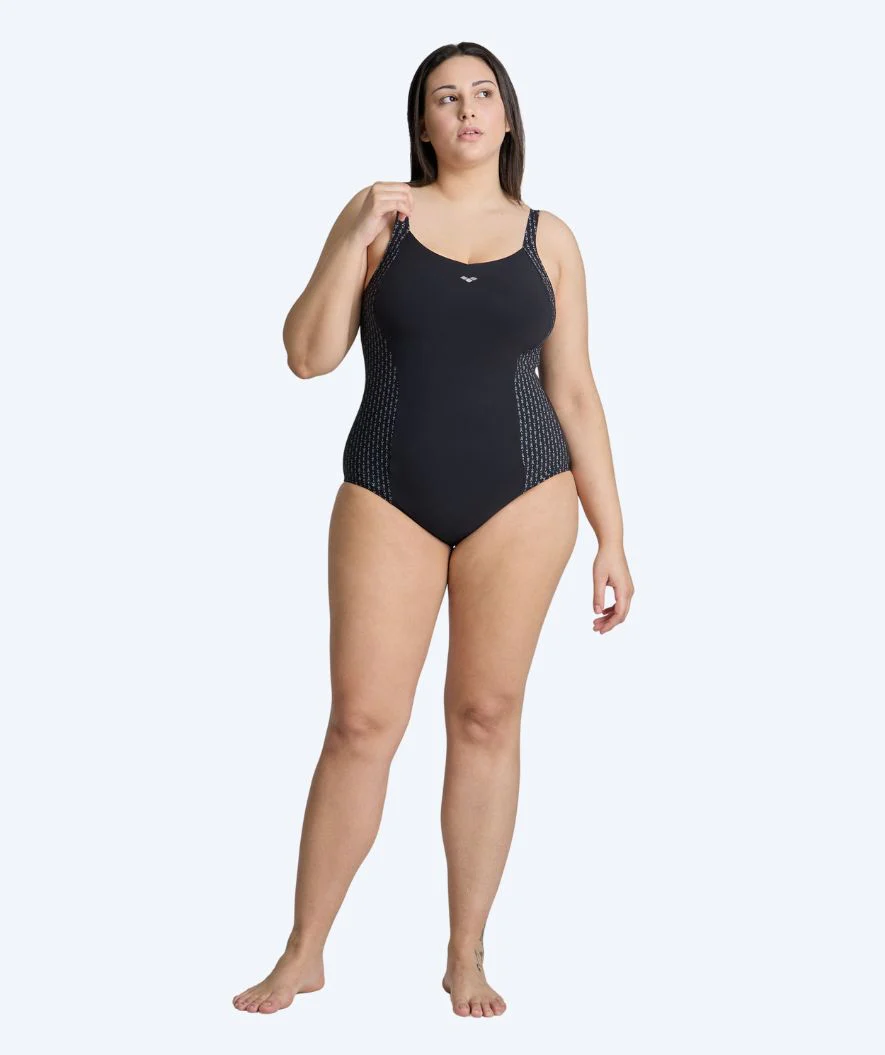Arena badedragt i store størrelser til damer - Bodylift Laura - Sort
