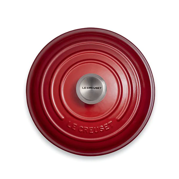 Cocotte fonte rond 24 cm cerise Le Creuset