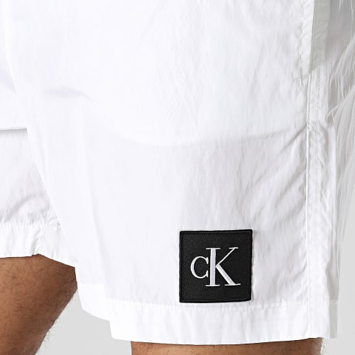 Short De Bain Medium Drawstring 0819 Blanc