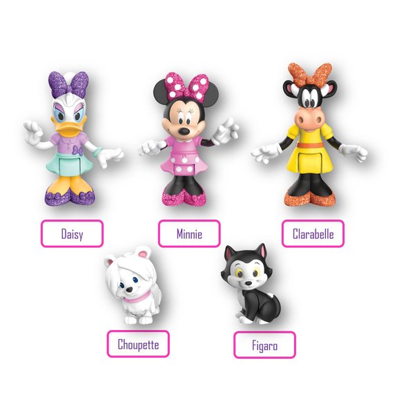 Minnie - Coffret 5 figurines 7,5 cm Articulées