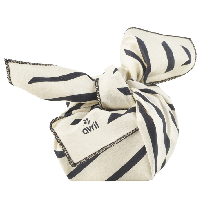 Furoshiki Zèbre 52 x 52 cm Coton bio