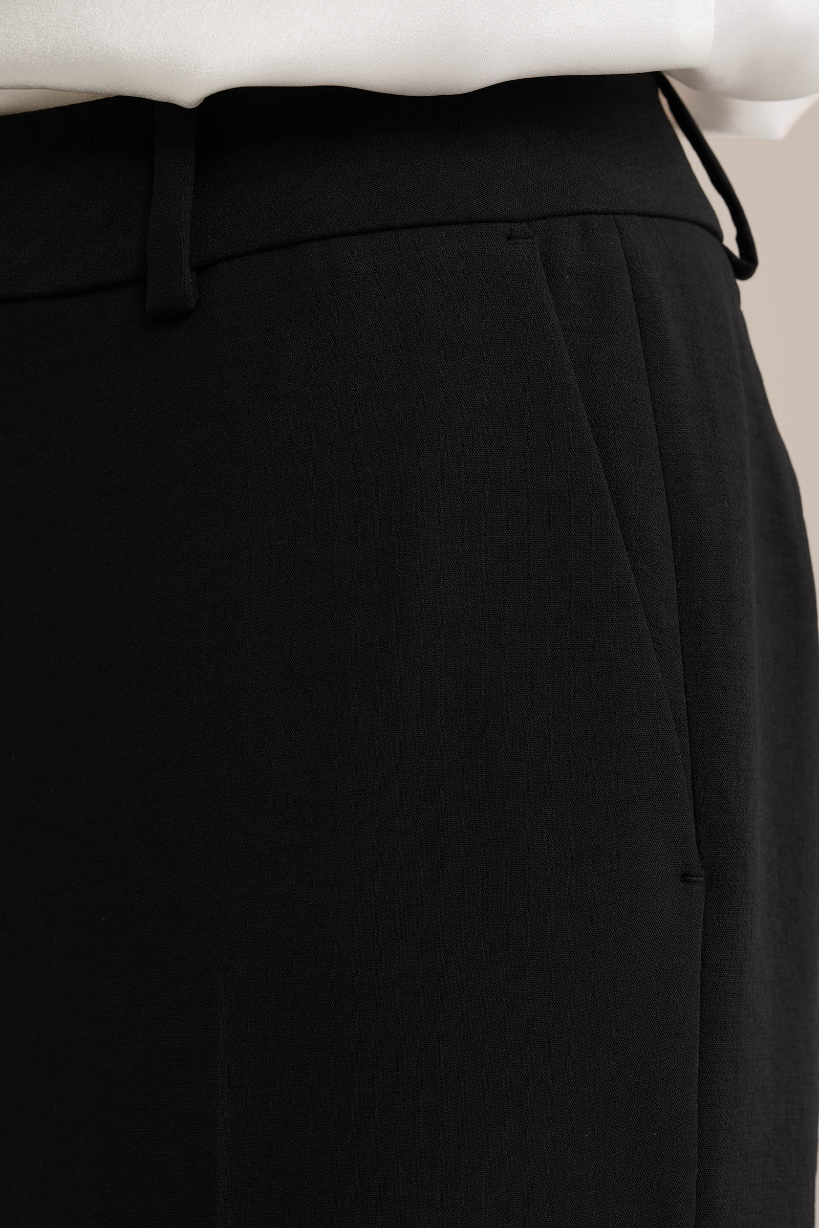 straight fit pantalon WE Fashion Zwart