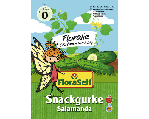 Groentezaden FloraSelf Floralie Tuinieren met kinderen Snackkomkommer 'Salamanda'