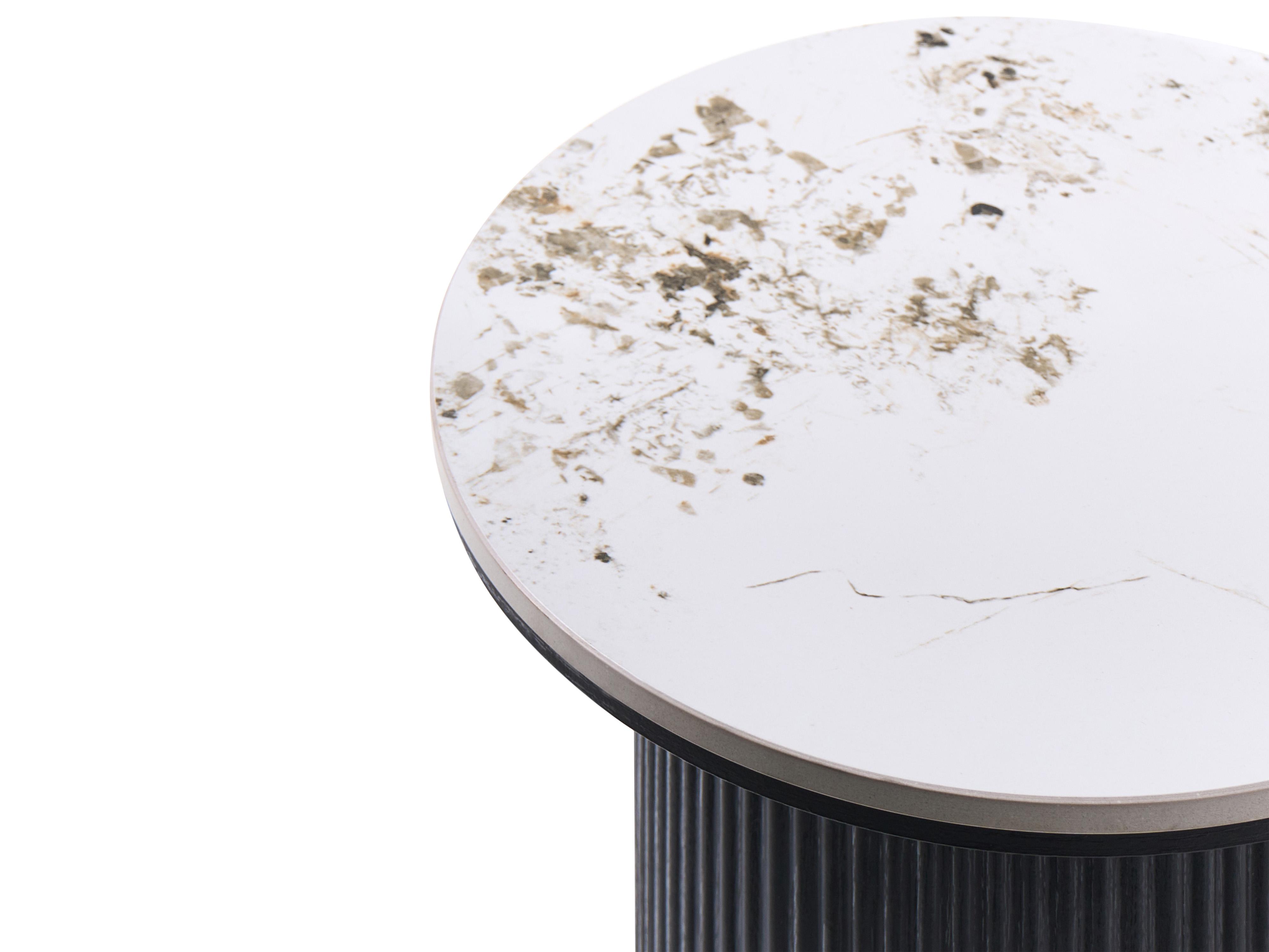 Bijzettafel DORA Keramiek Zwart