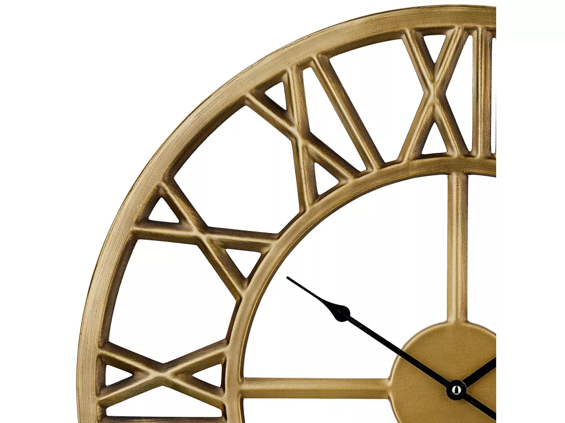 Horloge murale NOTTWIL 61 cm Métal Doré