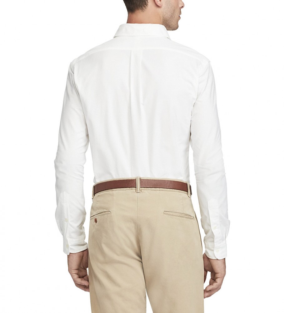Camisa Oxford branca Ralph Lauren