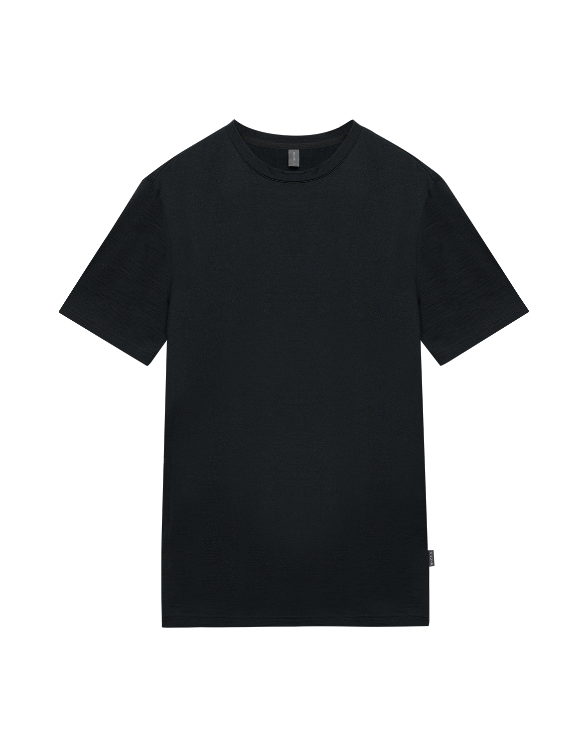 T-shirt van merinowol voor heren in Azuurblauw
