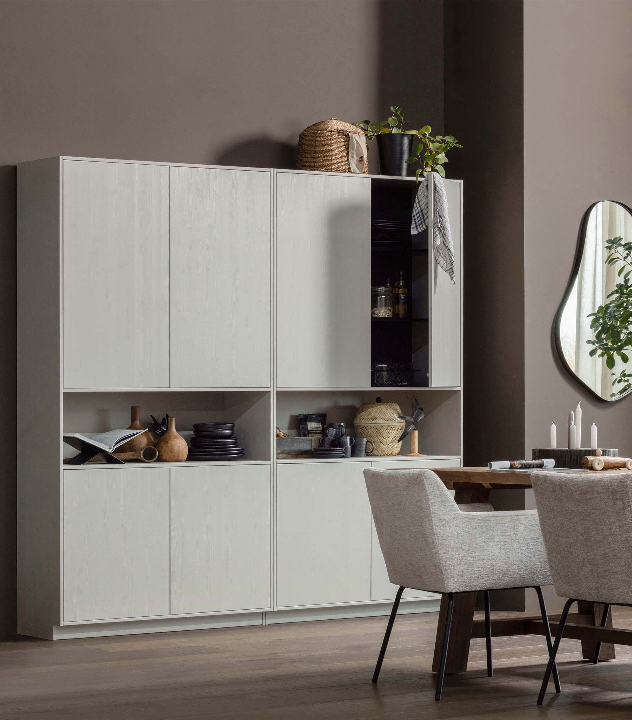 WOOOD Buffet »Finca« mit Push-to-Open-System, Höhe 210 cm x Breite 110 cm
