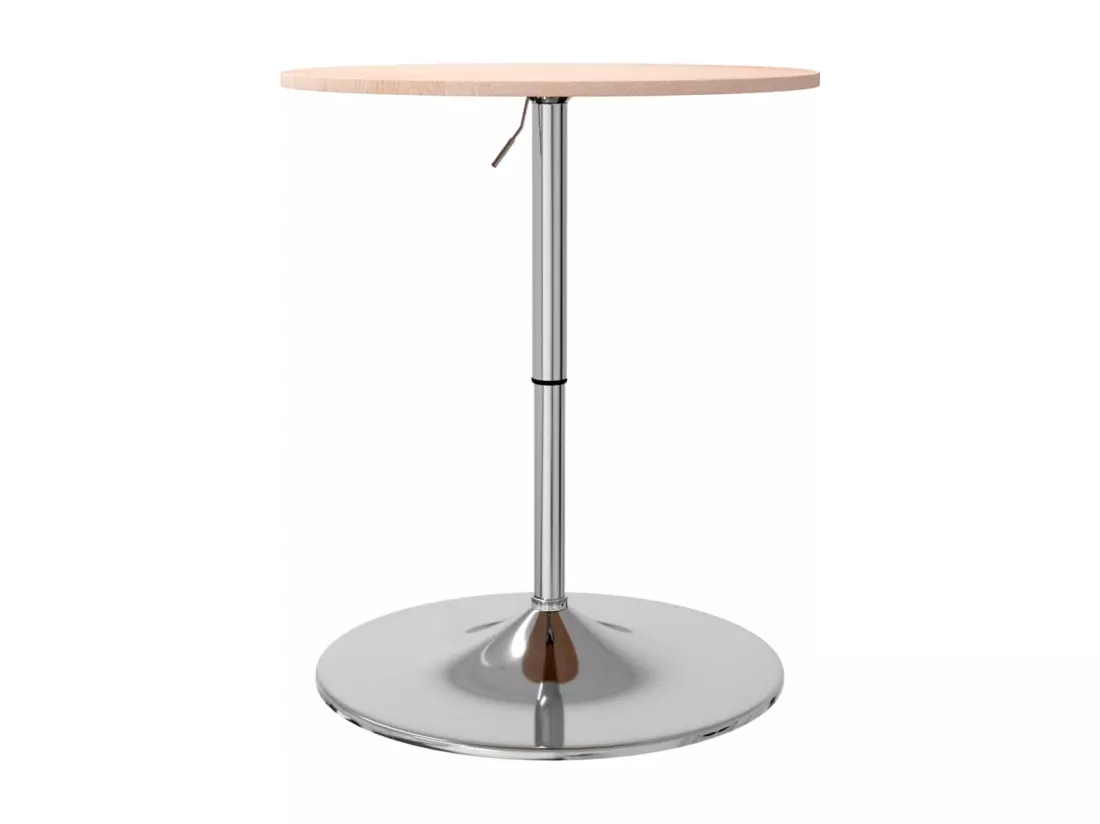 Table de bar Ø60x89,5 cm bois massif de chêne