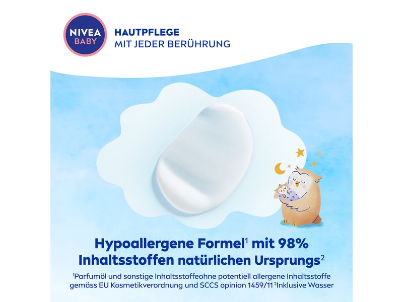 NIVEA BABY Baby-Pflegelotion Gute Nacht 200 ml Körperpflege stärkt die Haut und unterstützt ihre natürliche Entwicklung