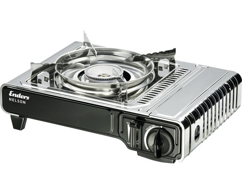Enders Gas Grill Tafelgrill Cartridge Kookplaat Nelson 1 Brander Roestvrij Staal