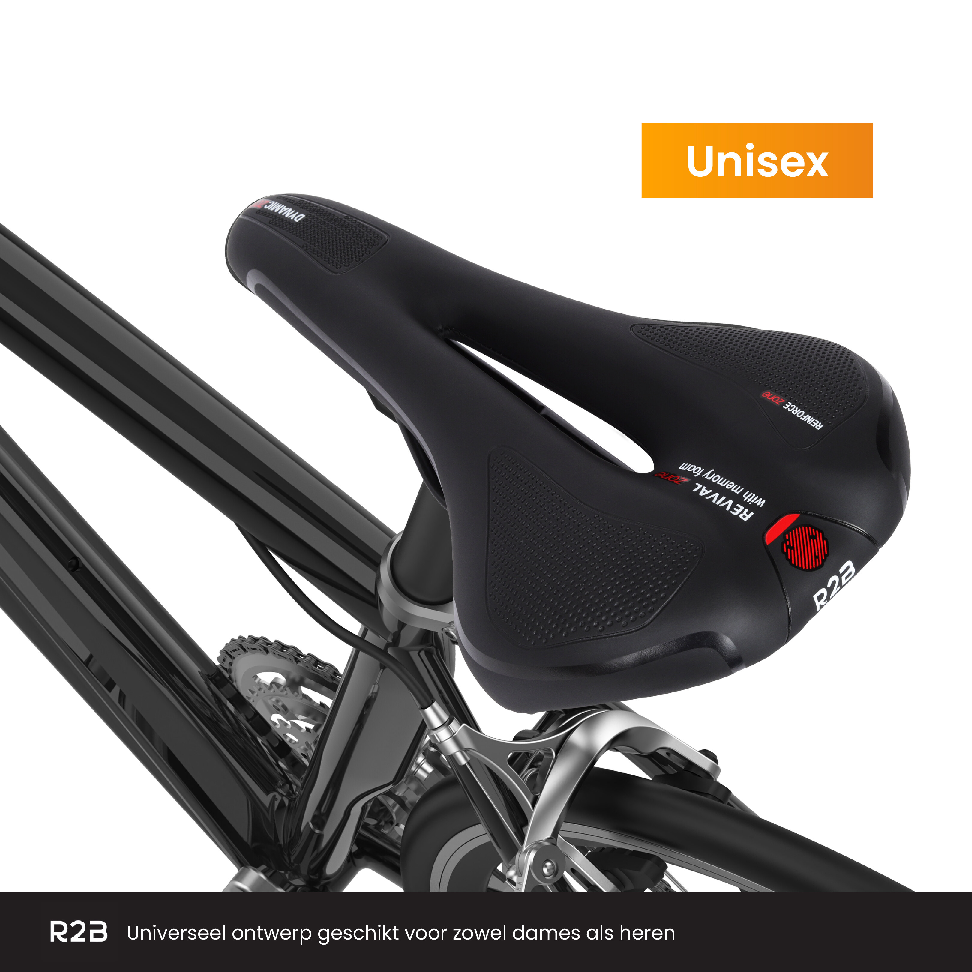 R2B Fietszadel Geschikt voor Racefiets/Mountainbike