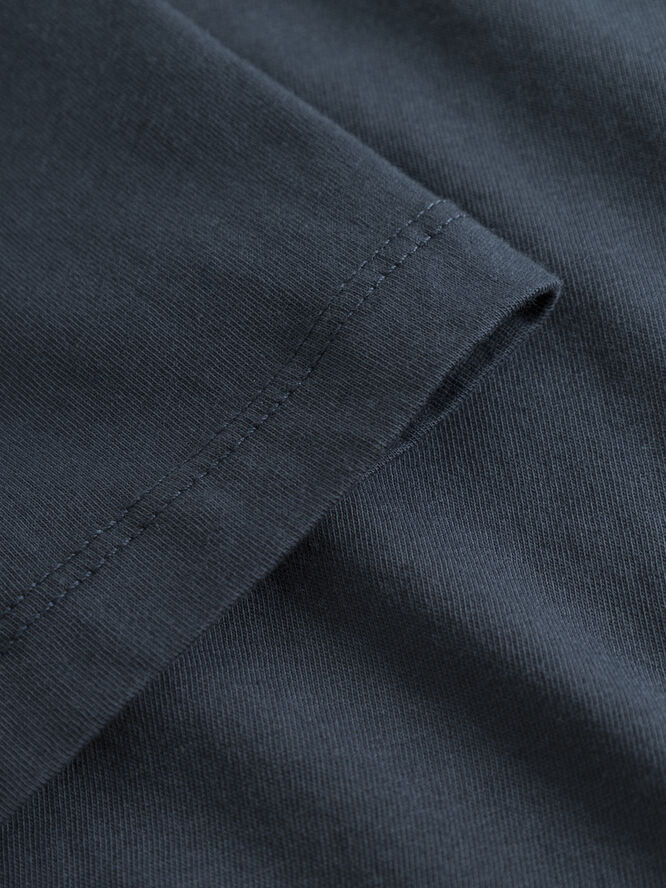 Knowledge Cotton Apparel AGNAR basic t-shirt - Regenerative Organic Certified™ - GOTS/Vegan Blå