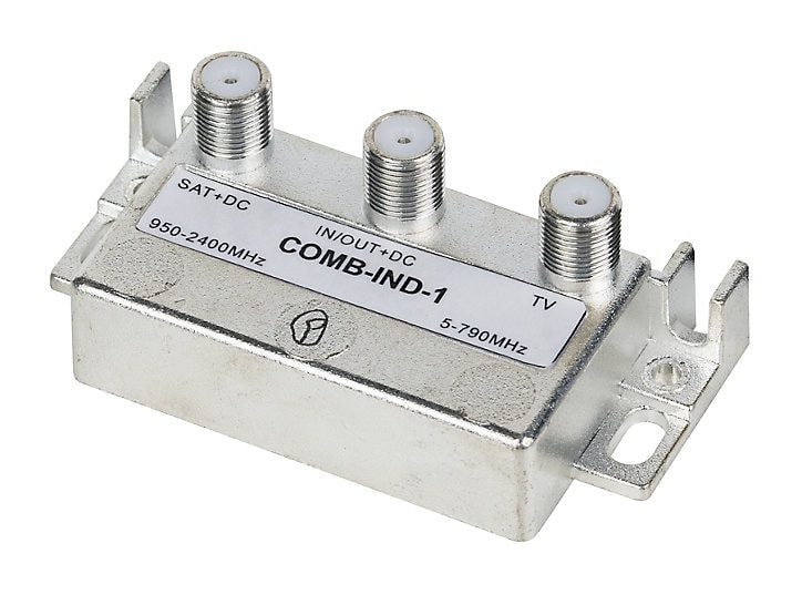 Coupleur / découpleur TV 2 entrées UHF/SAT - Fiche F