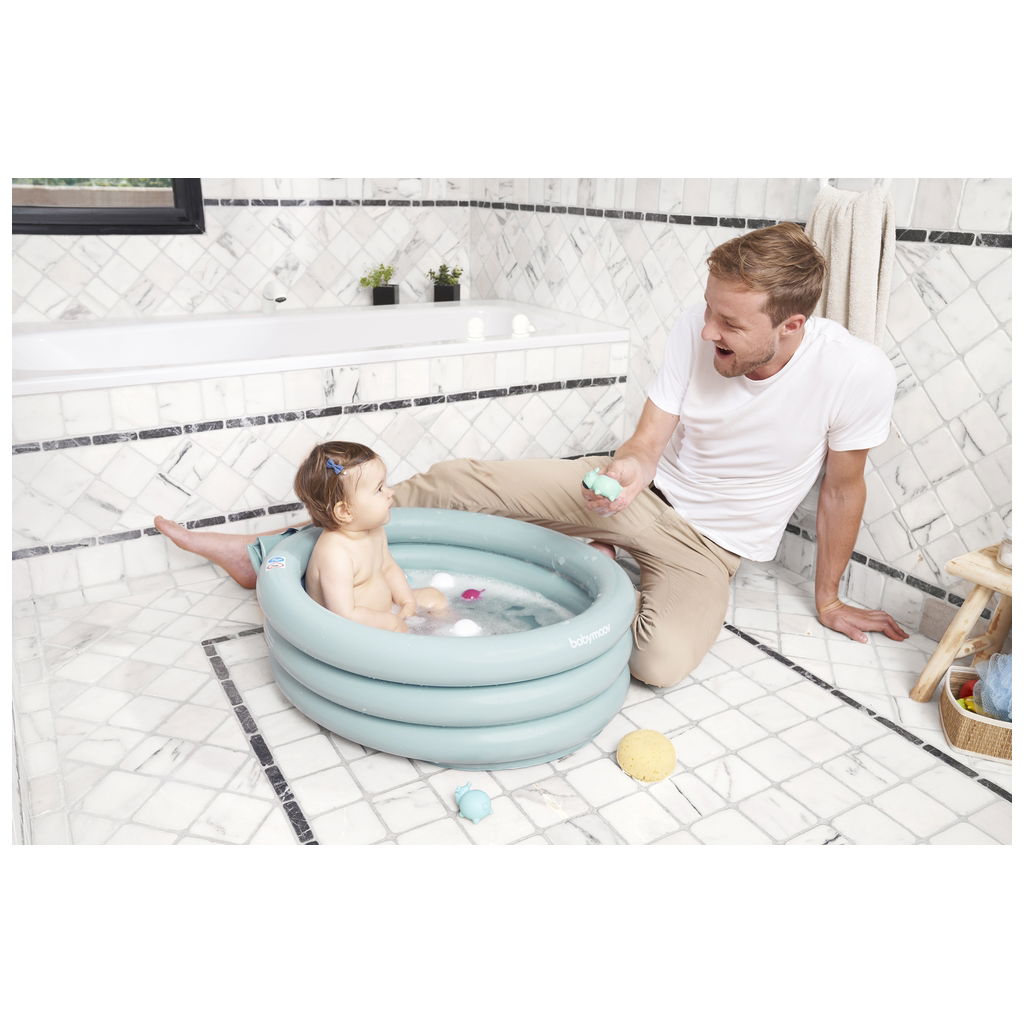 BabymoovBabymoov   Aufblasbare Badewanne inkl. Badesitz aqua dots