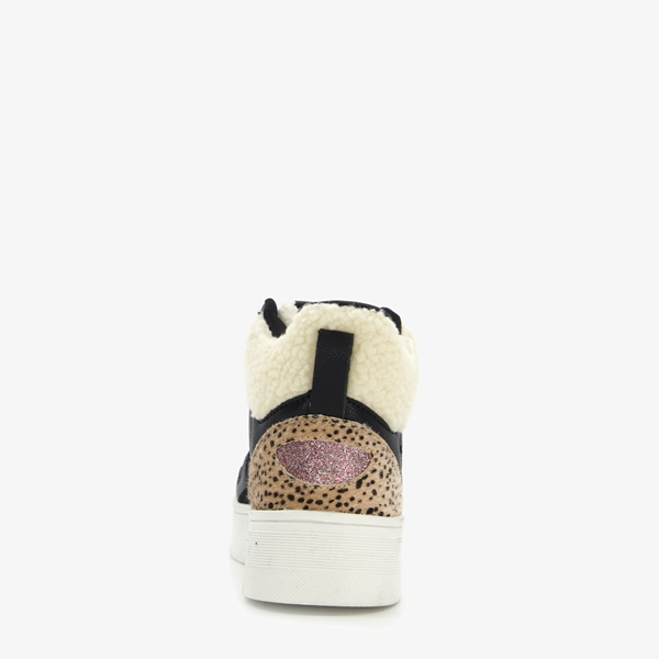Blue Box dames sneakers met imitatiebont