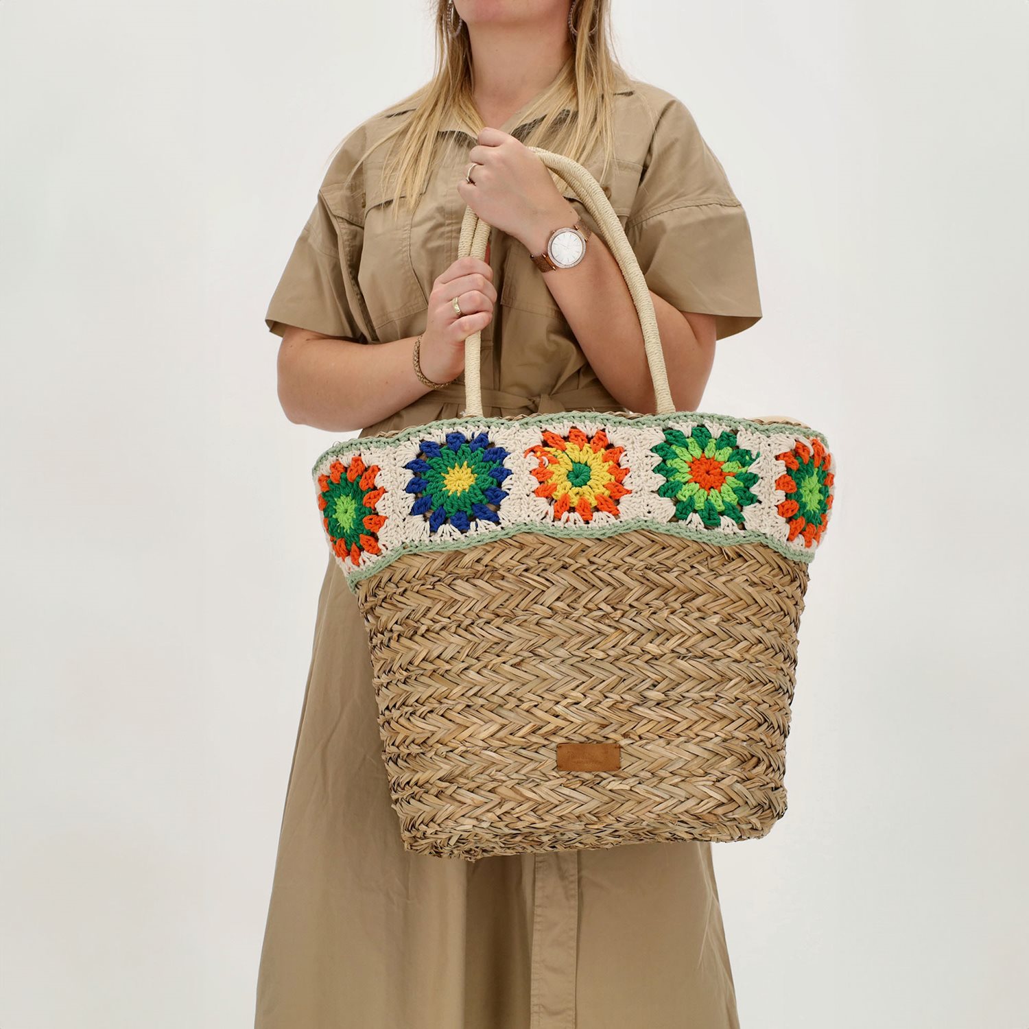 PE Florence Natural Life Straw Basket multi