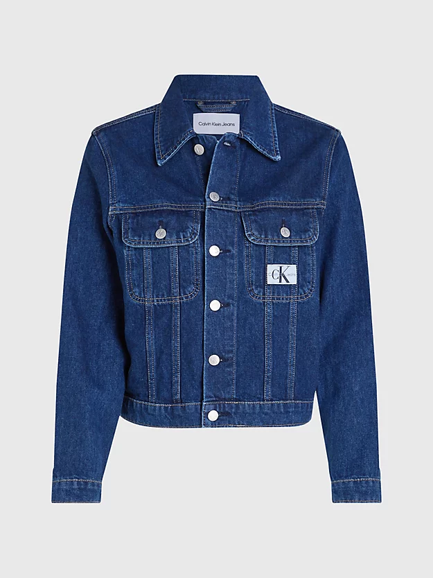 Jaqueta jeans cropped dos anos 90