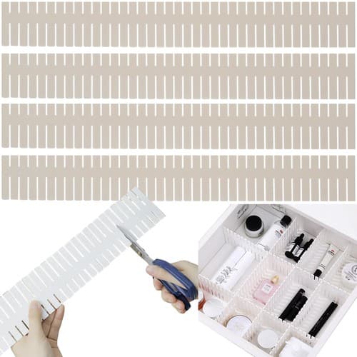 4-Pack justerbare skuffedeler | Organiser skuffer