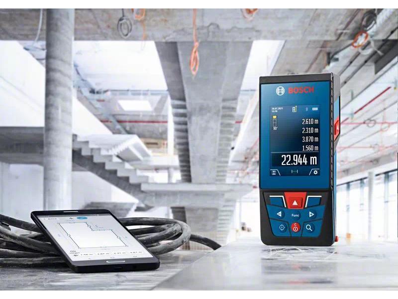 Bosch Professional Laser-Distanzmesser GLM 100-25 C 100 m Präziser Laser-Entfernungsmesser für einfaches Messen und Dokumentieren im Innen- und Aussenbereich