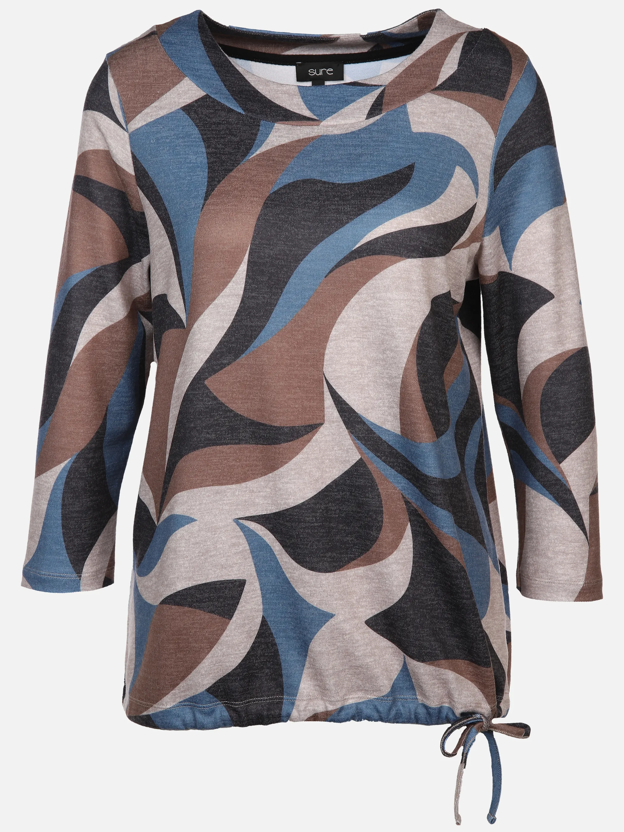 Damen Flauschshirt mit 3/4 Arm