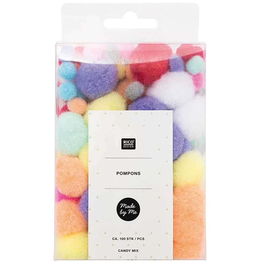 Pompons candy mix - 100st