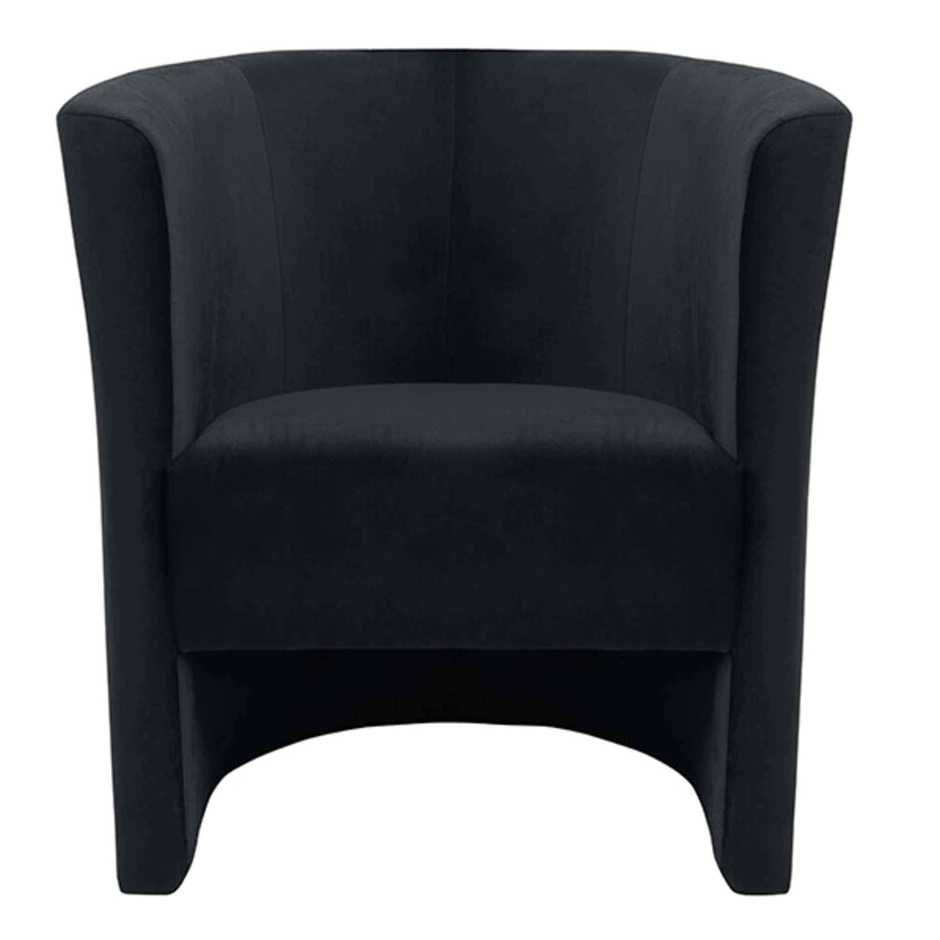 Cocktailsessel - schwarz - Samt