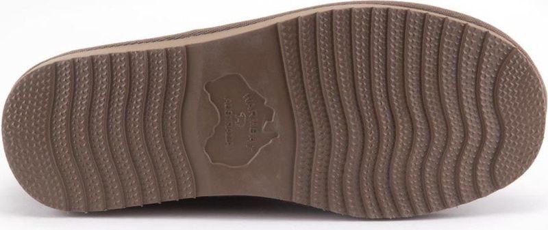 Warmbat - Dames Sloffen - Bruin - Suède - Wol - Rubber