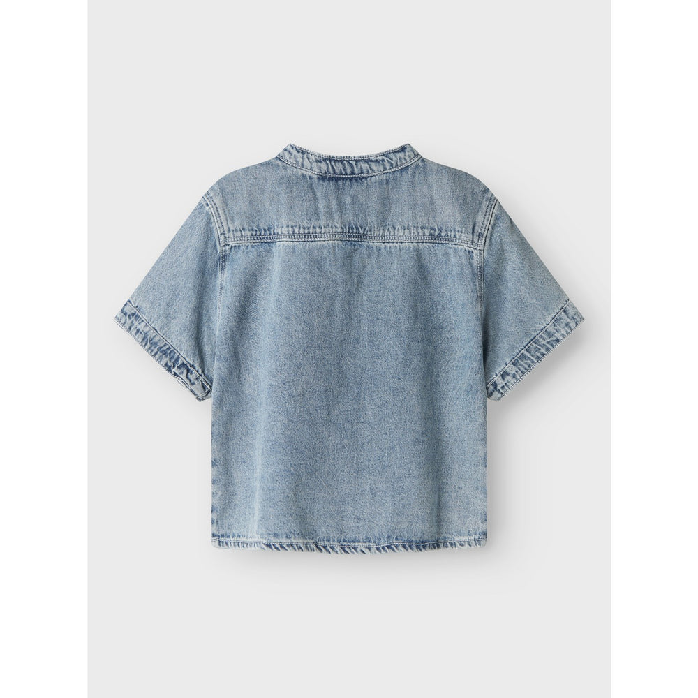 Køb Lil'Atelier Medium Blue Denim Fundo Loose Denim Skjorte