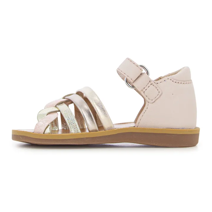 Pom d'Api Sandales Poppy Tresse | Rose