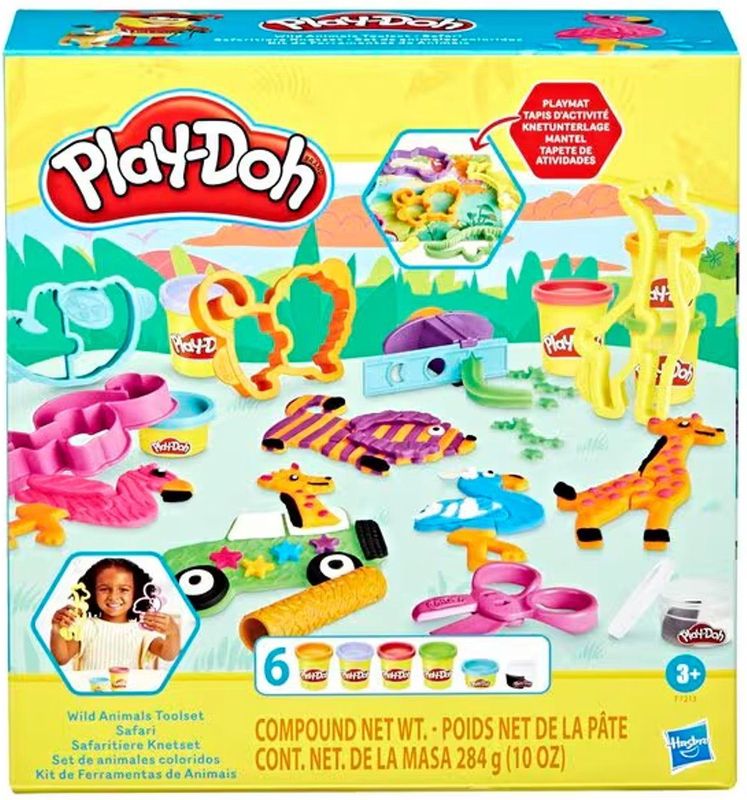 Play-Doh - Colorful Animals Set - Klei - 6 Blikken