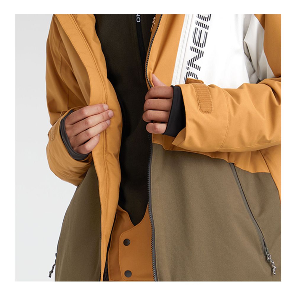 O'Neill JACKSAW - Veste ski Homme rich caramel colour block