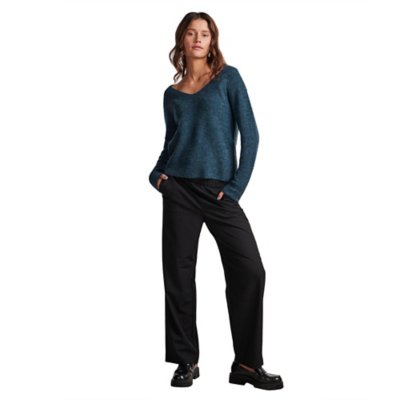 Pull femme Pcellen V-Neck Knit Noos Bc PIECES