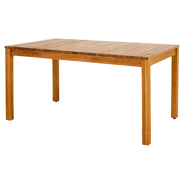 Table de jardin Denia en bois coloris bois L.150 x l.90 x H.75 cm