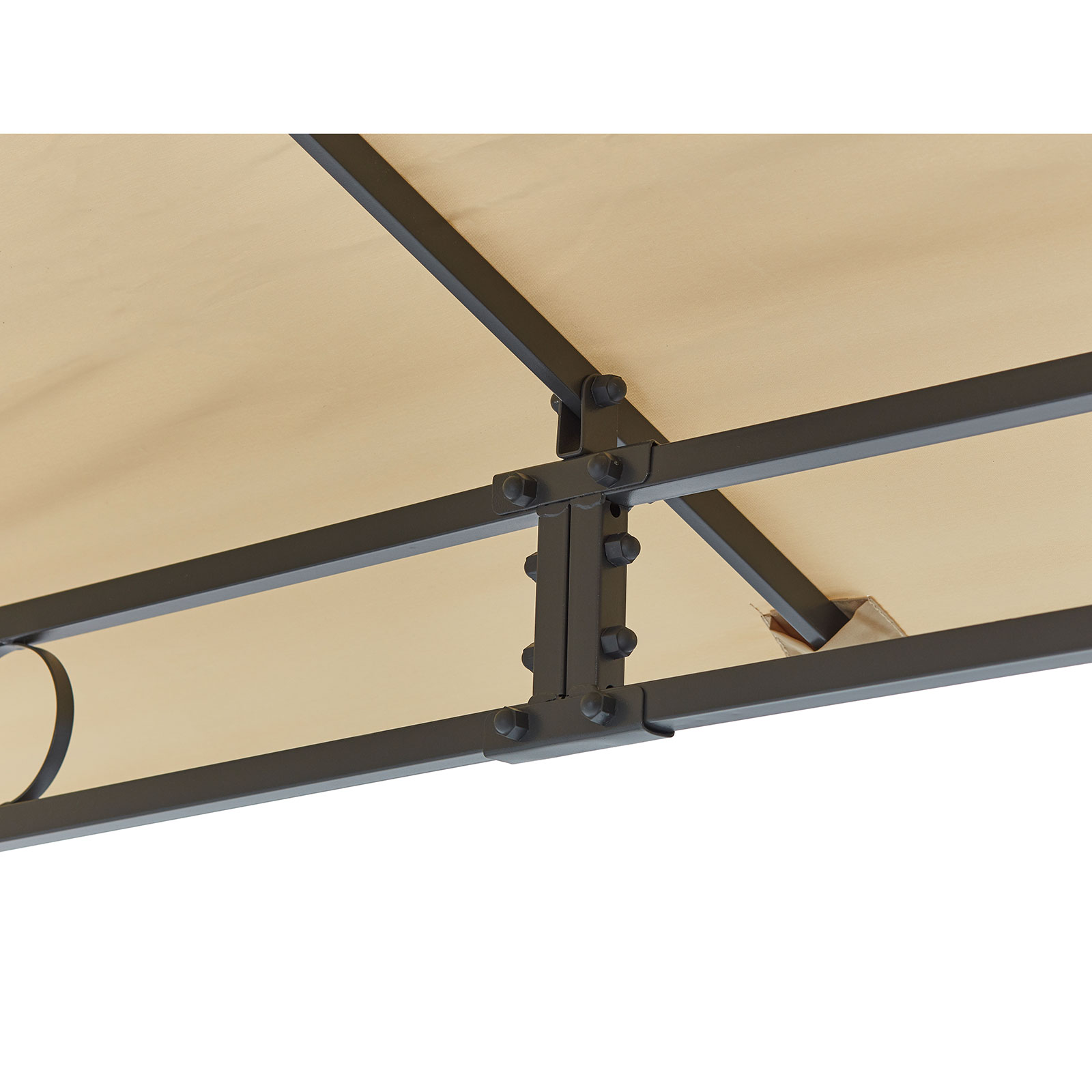 Pavillon - beige-anthrazit -3x3 Meter
