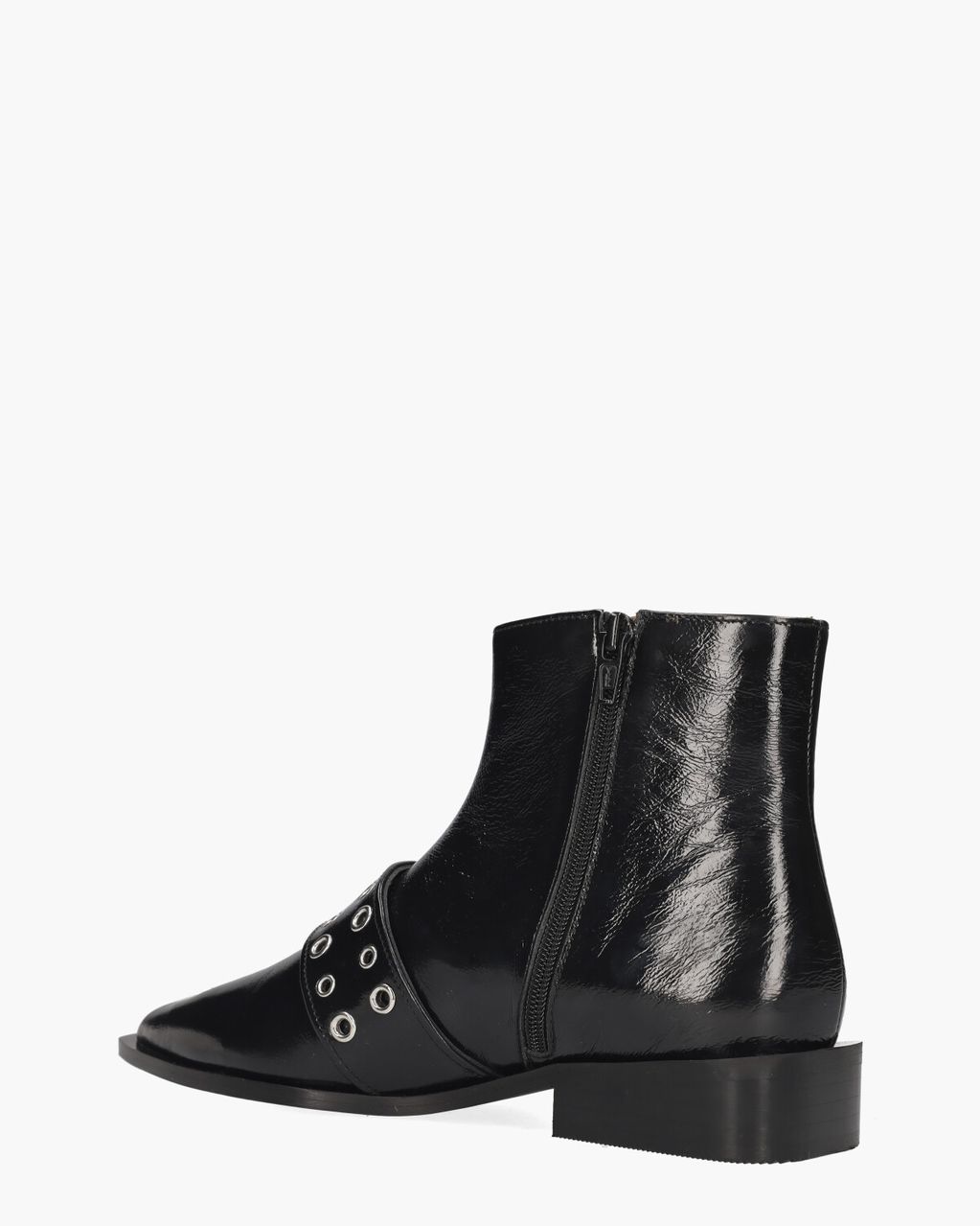 Toral Nicole Zwart Dames Enkelboots