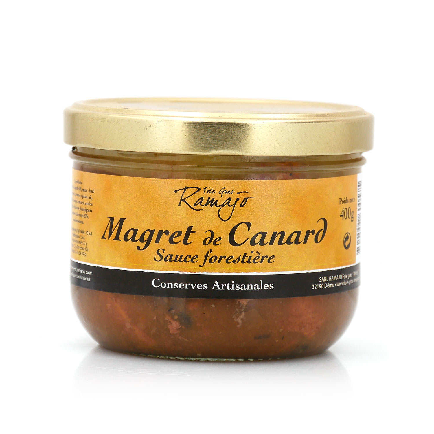Magret de canard sauce forestière du Gers