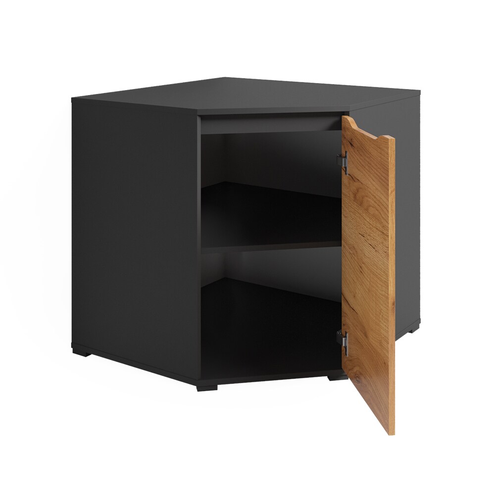 Vicco Eckkommode Ruben 78 x 77 cm Anthrazit Eiche Schrank
