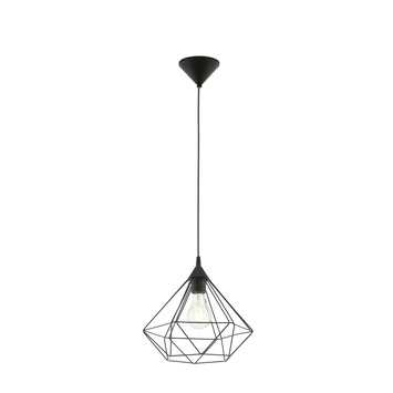 EGLO hanglamp Tarbes zwart Ø32,5 cm