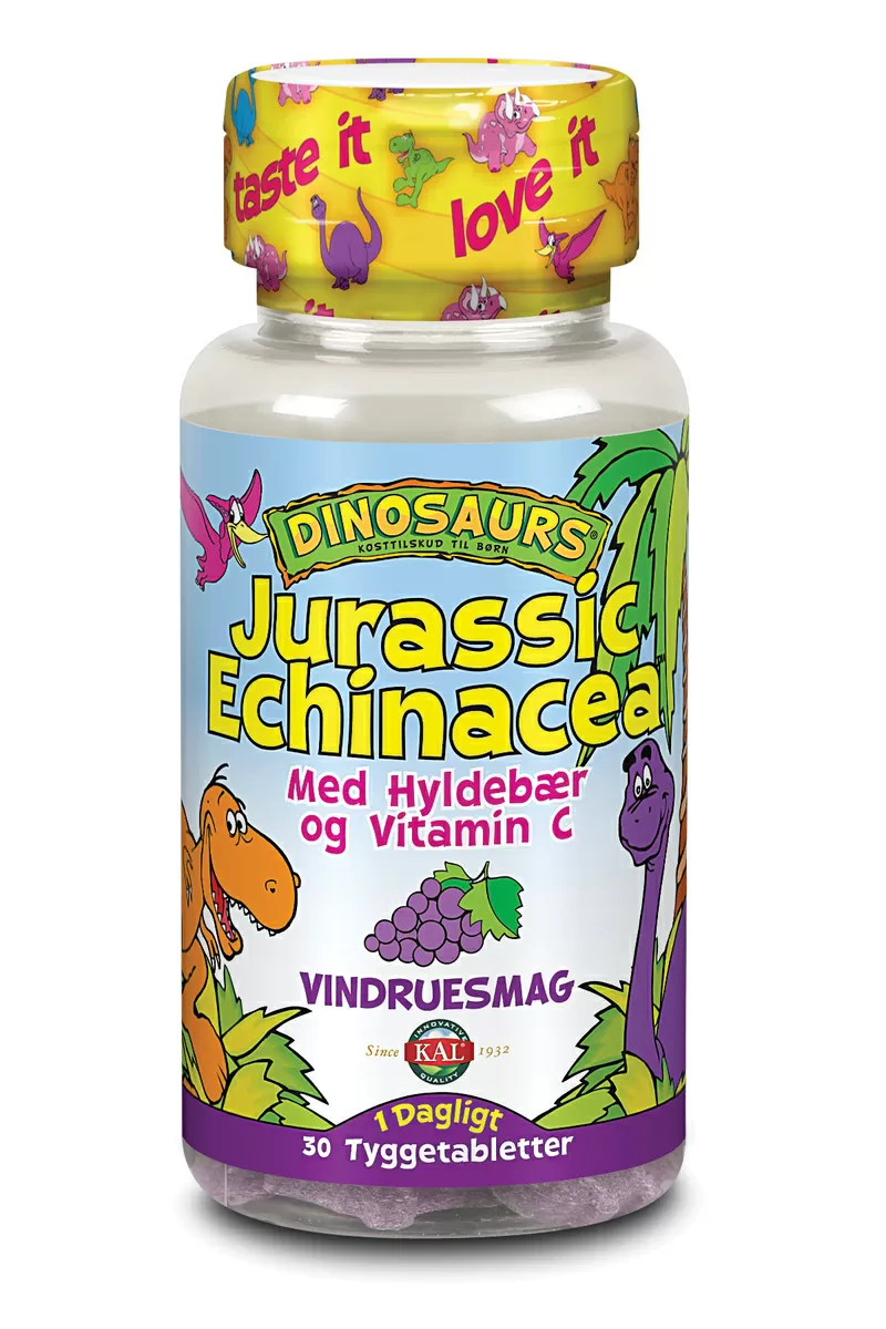 KAL DinoSaurs Jurasic Echinacea - 30 tyggetabl.