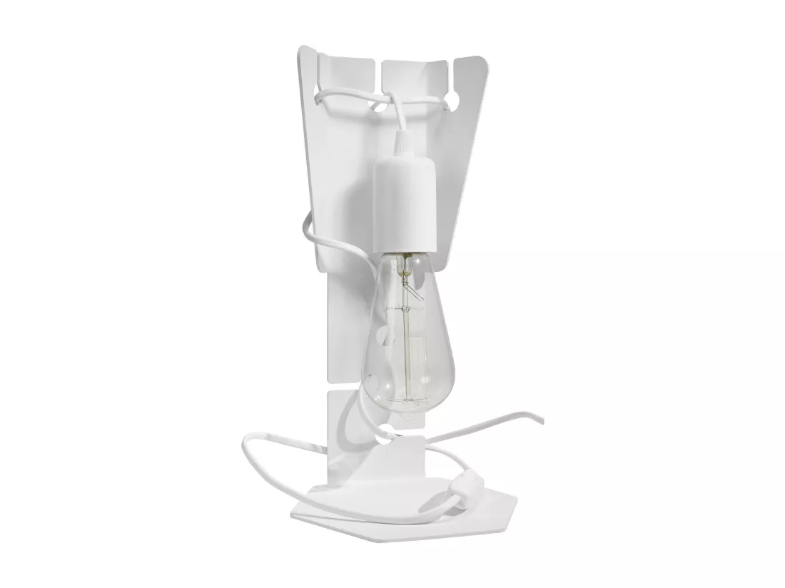 Sollux ARBY Lampe à poser design blanche E27