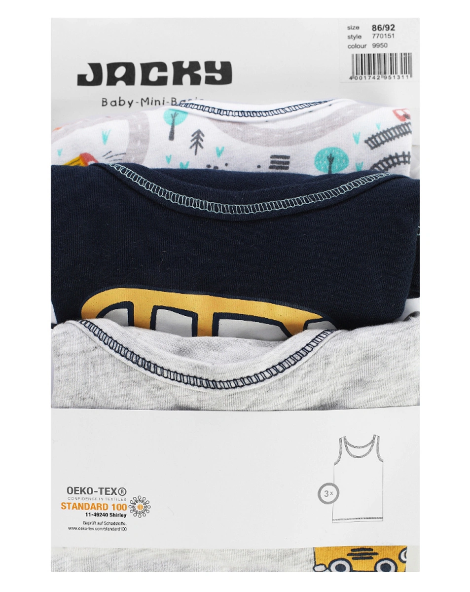 Unterhemd URBAN 3er-Pack in grau