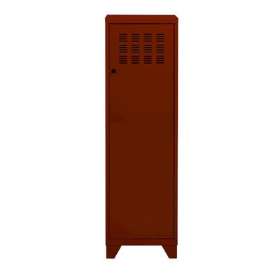 Casier de bureau avec pieds - 133 x 40 x 40 cm - terracota