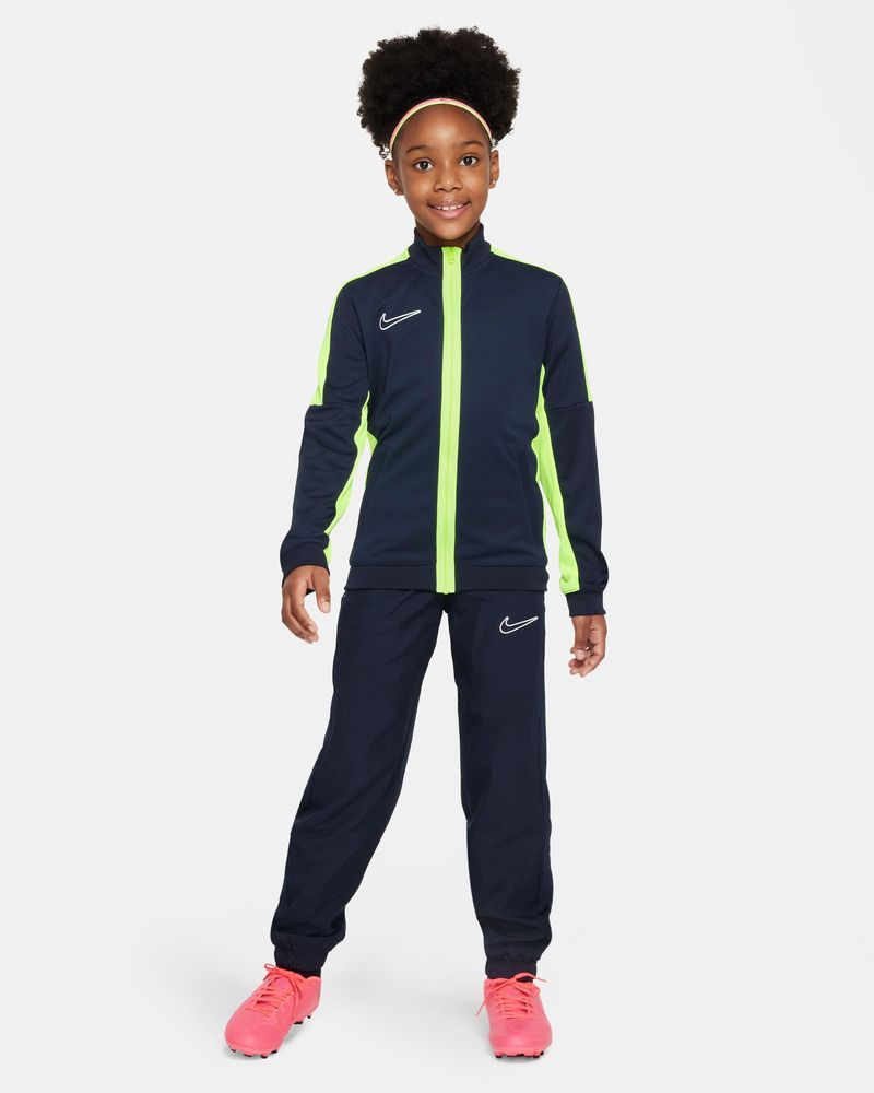 Veste de survêtement Nike Academy 23 Bleu Marine & Jaune Fluo pour enfant