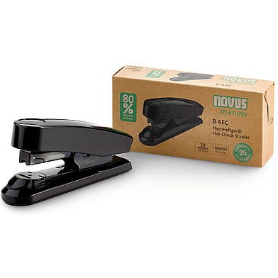 Agrafeuse novus b4fc re+new noir capacite 50 feuilles     80g/m2