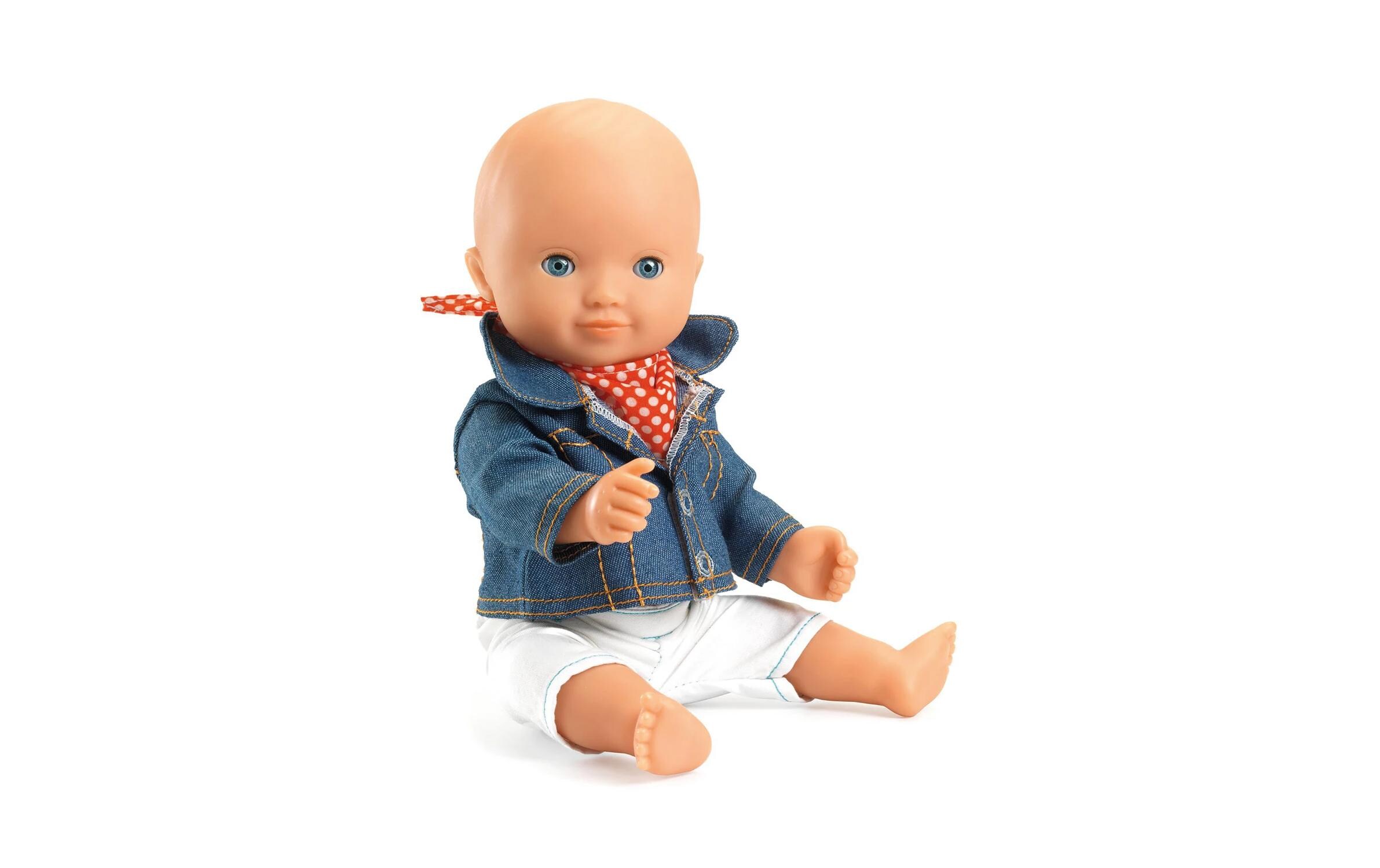 Pomea Kleiderset Lovely Blue jacketTrendige Jeansjacke für Puppen