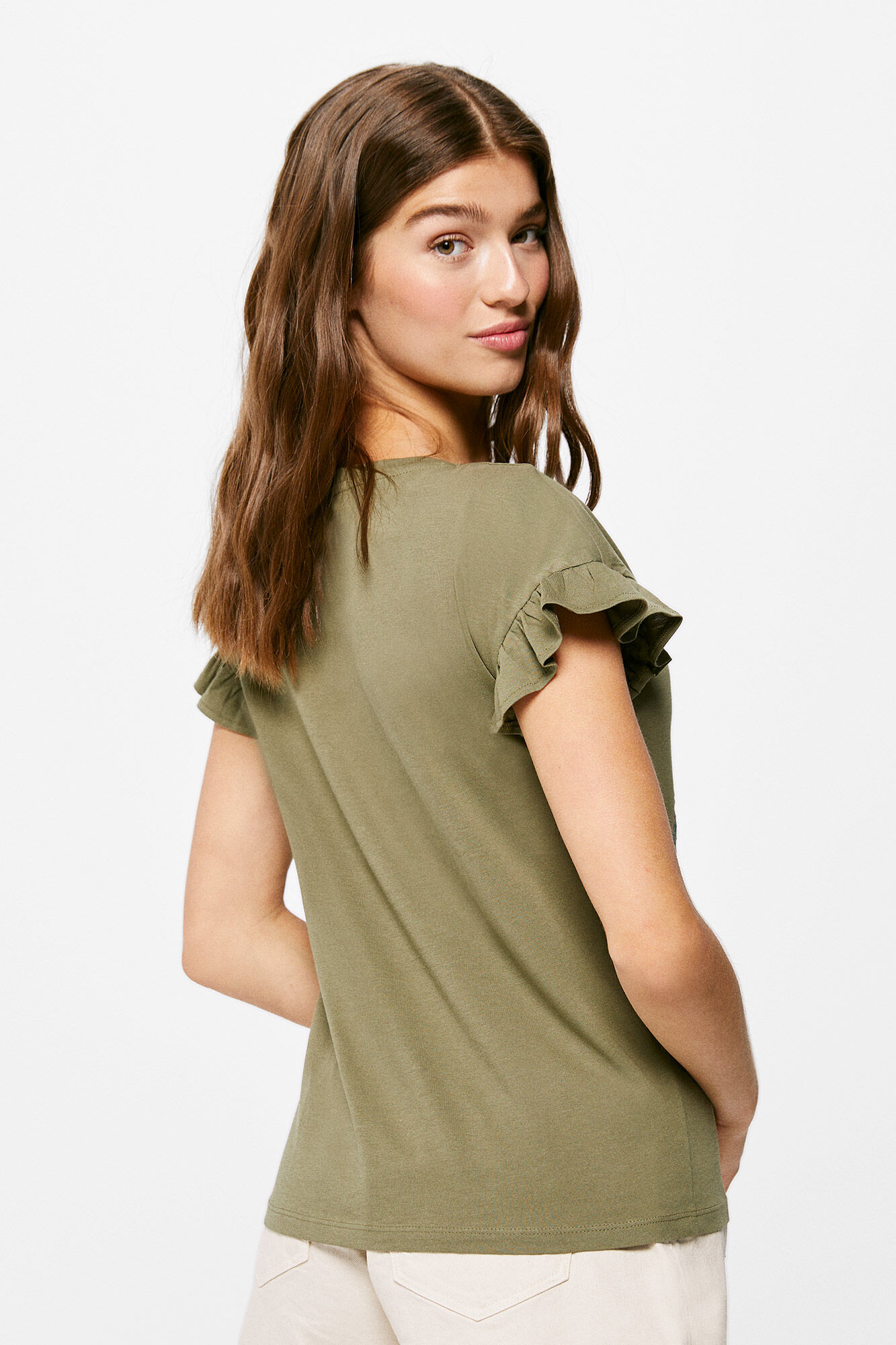 Camiseta com estampa de porta