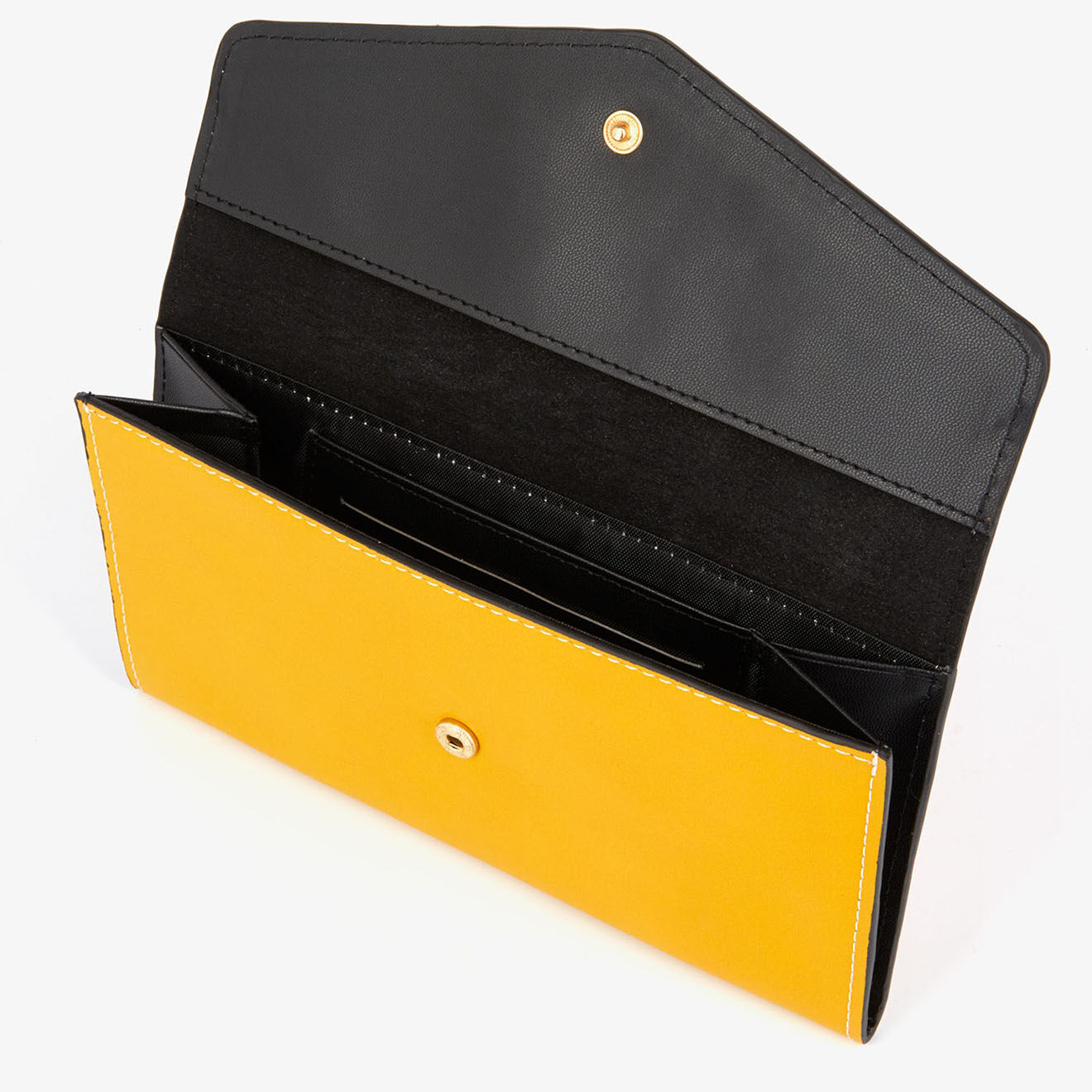 Mellow Yellow Pochette en Cuir Fymocarde moutarde - 19x11 cm